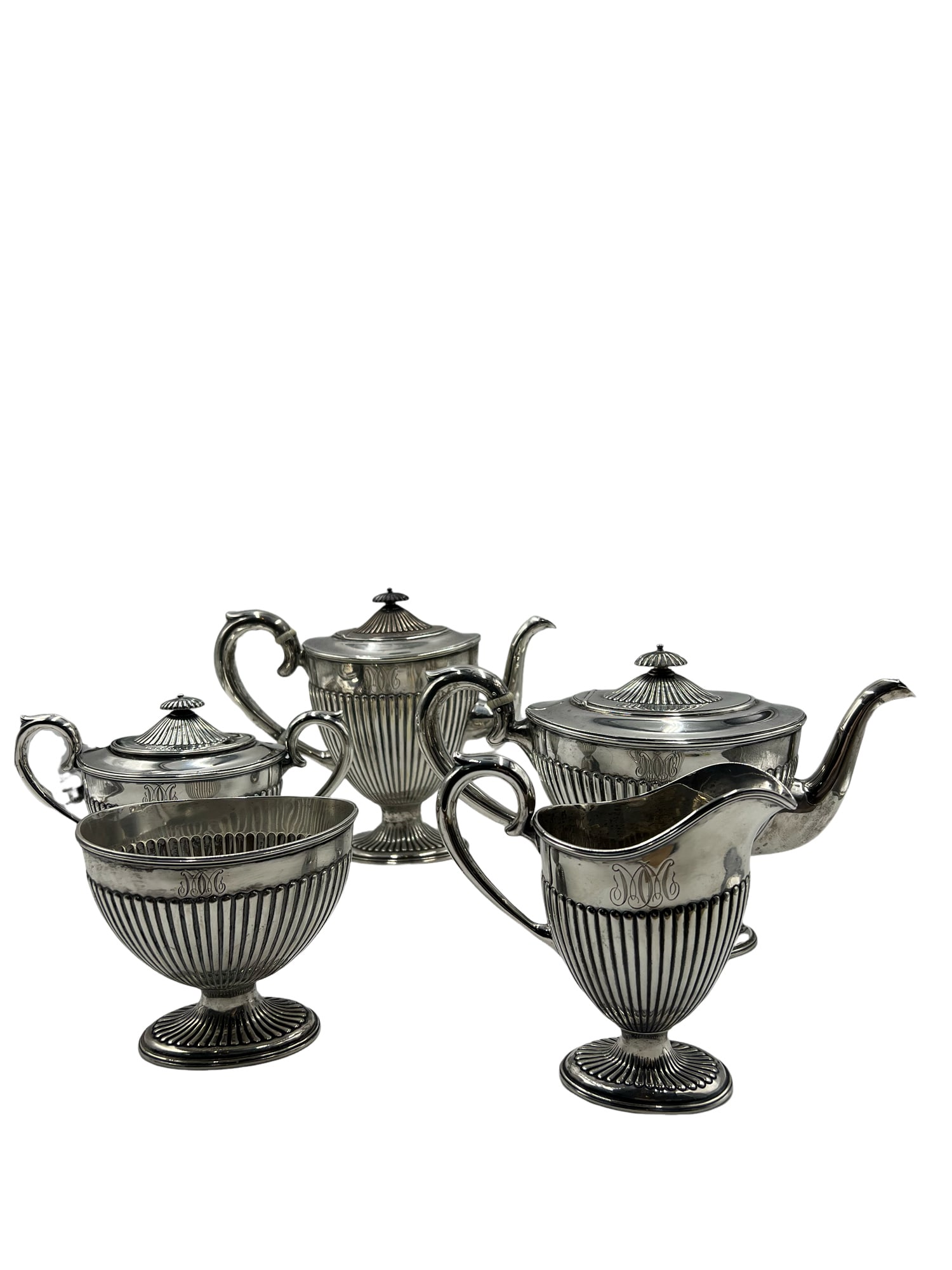Frank Smith W.P. Cart Charleston SC Sterling 5 Piece Tea and Coffee Service #3467 Ravenel Middleton (1 of 12)