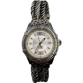 Lois Hill Sterling Silver Large Ladies Wrist Watch