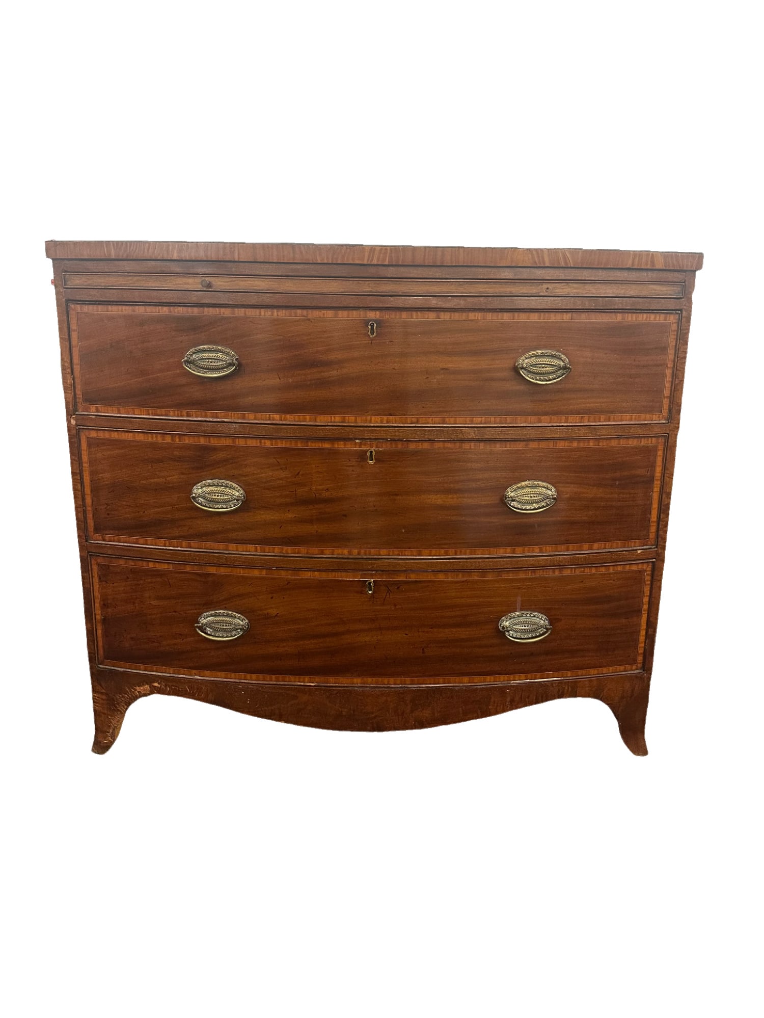 Mahogany Chest of Drawers with Leather Pull Out Desk: Mahogany Chest of Drawers 3 ft. tall x 41 in. width x 22 i. depth **OUT OF HOUSE SHIPPING on this lot, we recommend Pak Mail 843-849-0310 info@charlestonshipping.com or PostNet 843-849-0515 sc114.pack