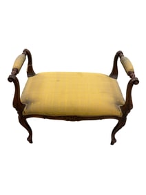 Walter E. Smithe Louis XV Carved Bench