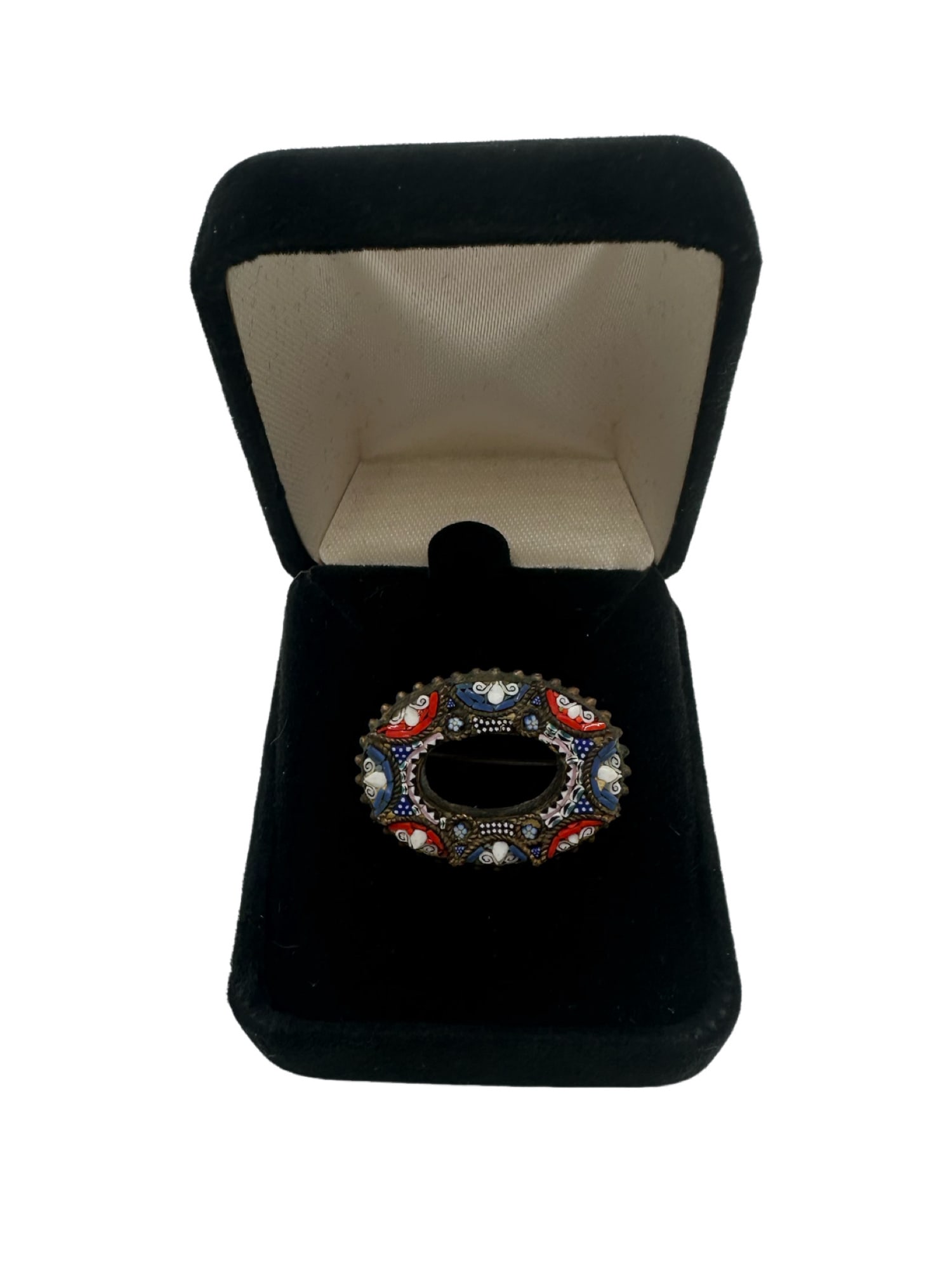 Micro Mosaic Antique Brooch: Micro Mosaic Antique Brooch 1 inch In house shipping within the US.