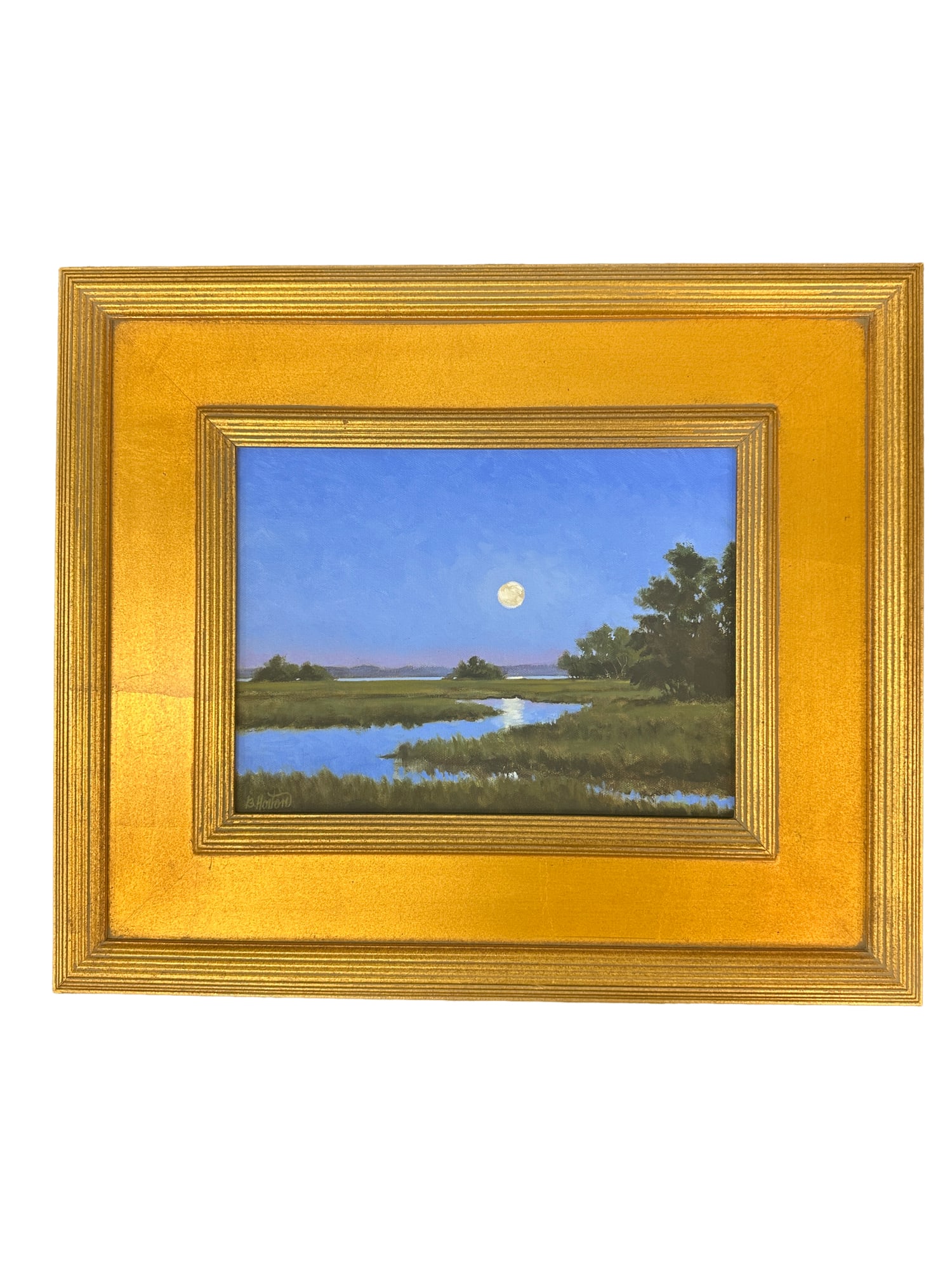 BERNIE HORTON (South Carolina, 1943) Original Painting: BERNIE HORTON (South Carolina, 1943)17x19 Original Painting Born in rural North Carolina, Bernie Horton attended the Ringling School of Art in Sarasota, Florida. After a successful career in advertisi