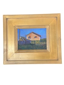Mike Rooney oil on board signed M.R.
