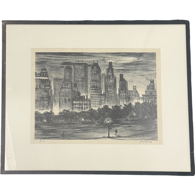 South Carolina Artist Edmund Yaghjian Original New York City Etching 2/10 (1 of 6)