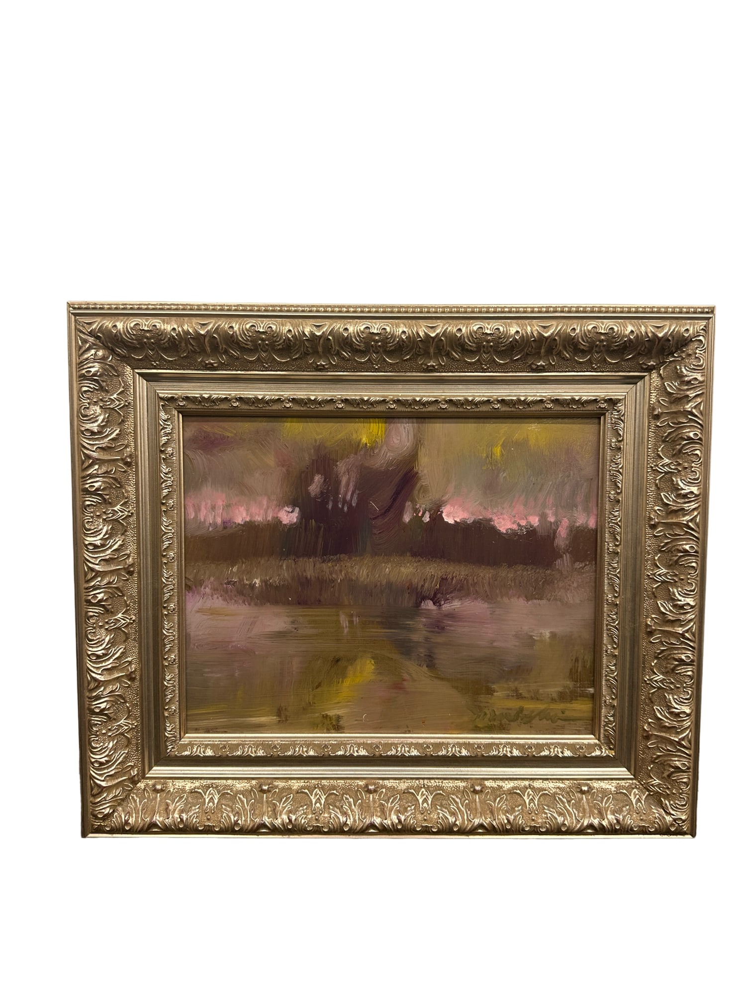 Beautiful Jose Trulijo Oil on Board: Beautiful signed Jose Trulijo oil on board 18.5”x21 with frame 10.25”x13.5” without frame From the living estate of Betsy Havens **OUT OF HOUSE SHIPPING on this lot, we recommend Pak