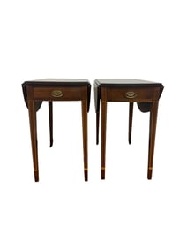 Pair of Hepplewhite Style Drop-Leaf Tables