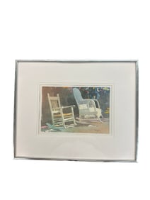 Framed and Signed Watercolor Print by Judy Betts