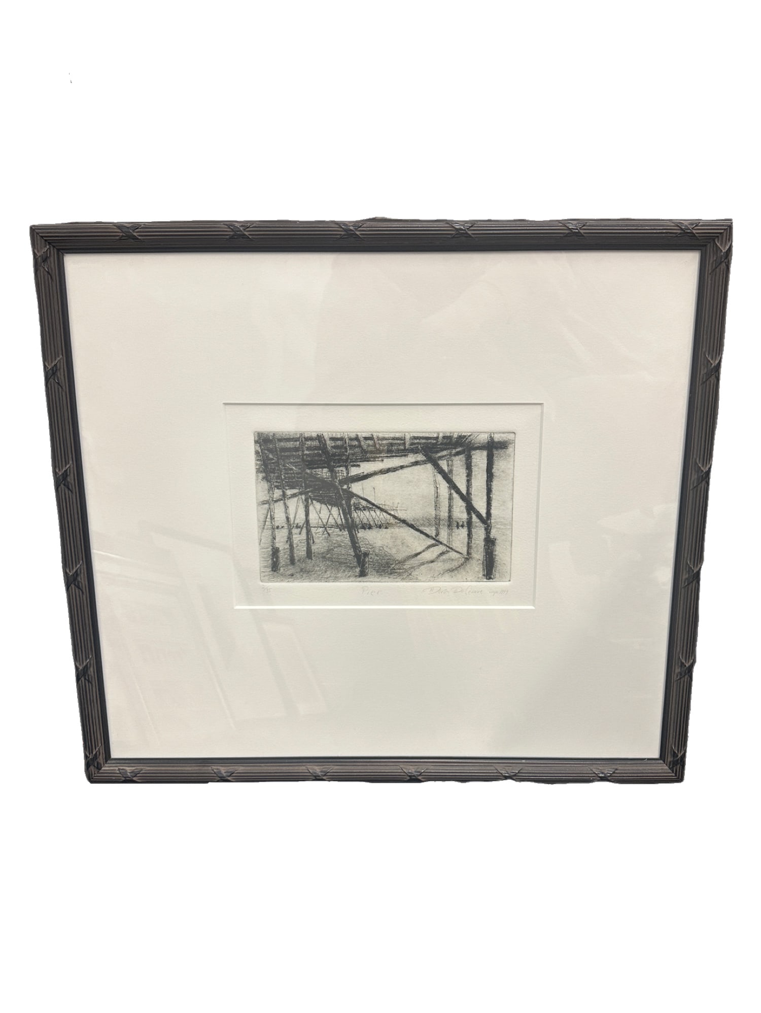 "Pier" by Daron DeCesare Drypoint on Paper 2/35 (1 of 5)