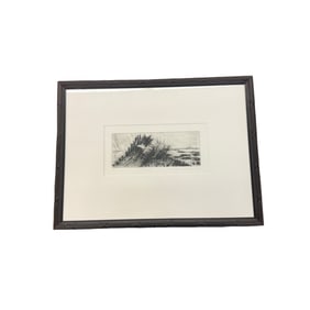 Deron DeCesare Original Drypoint "Barrier" 1999