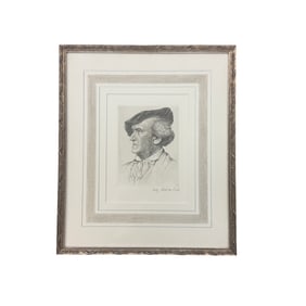 Waldemar Pech Portrait of Richard Wagner Etching