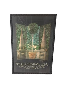 "Monkeys with the Golden Eyes" by Christian Thee 1977 Large Charleston Spoleto Festival Poster