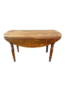 Antique Oval Drop Leaf Dining Room Table