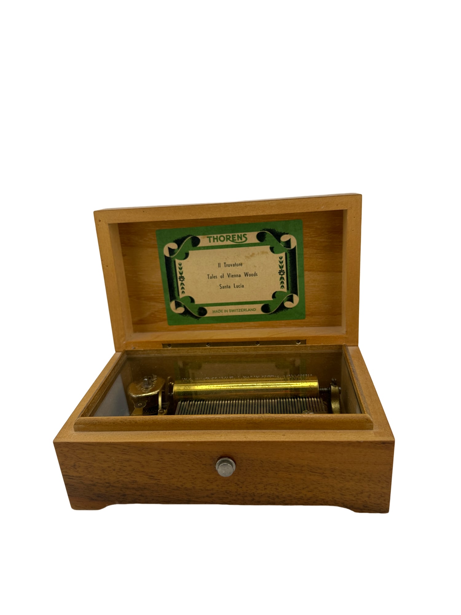 Vintage Thorens Movement Switzerland Musical Box Il Trovatore Tales of Vienna Woods Santa Lucia (1 of 5)