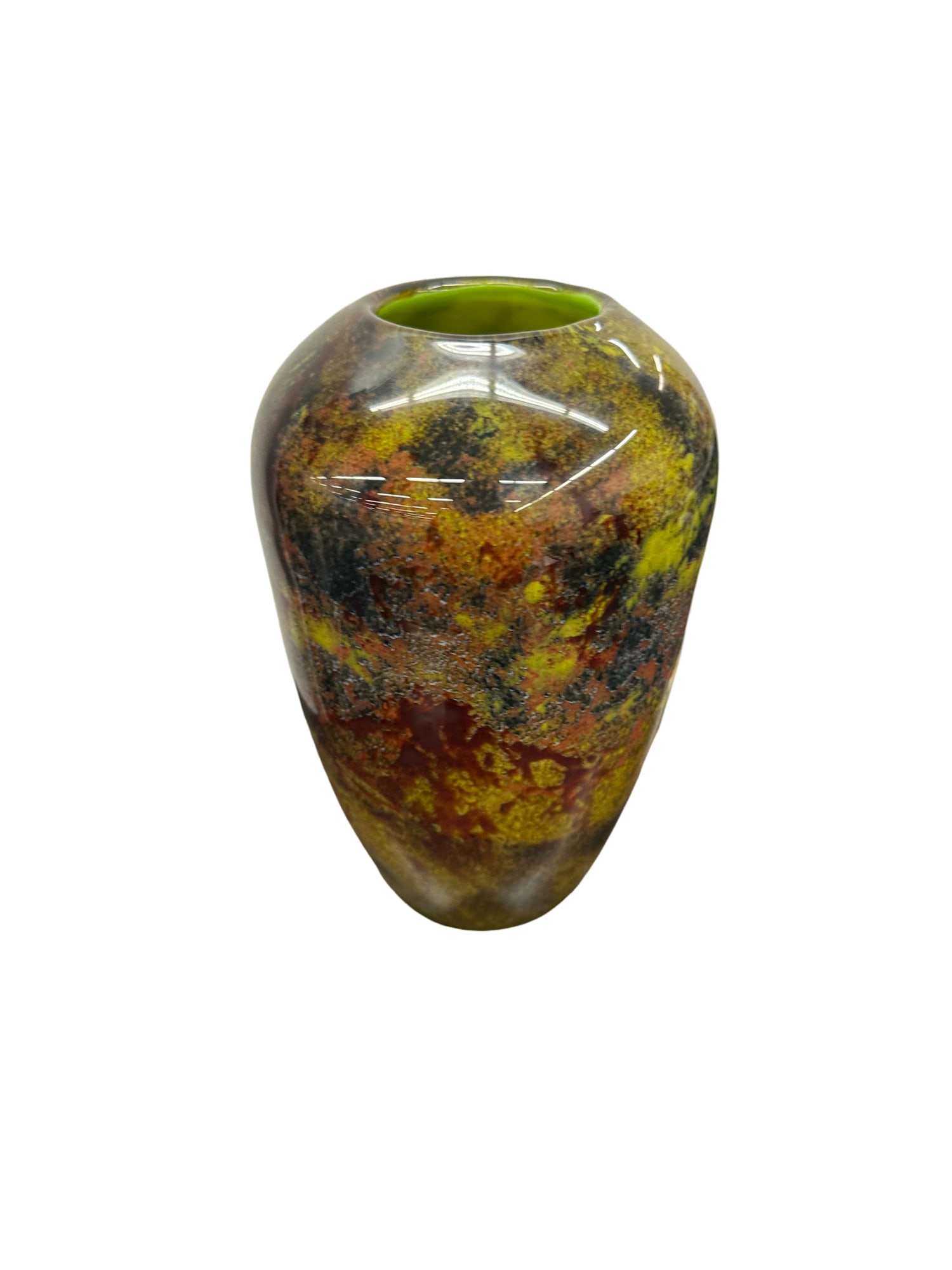 signed hand blown glass vase (1 of 5)