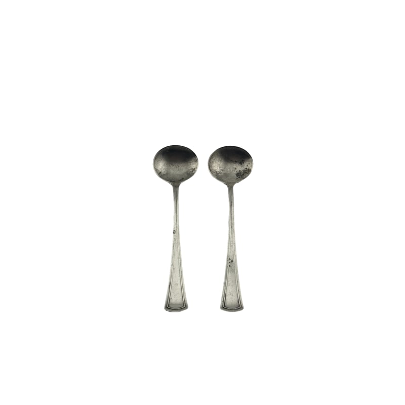 Middleton/Ravenel Estate - Dominick and Haff Sterling Silver Salt Spoons "Virginia Pattern" (1 of 3)