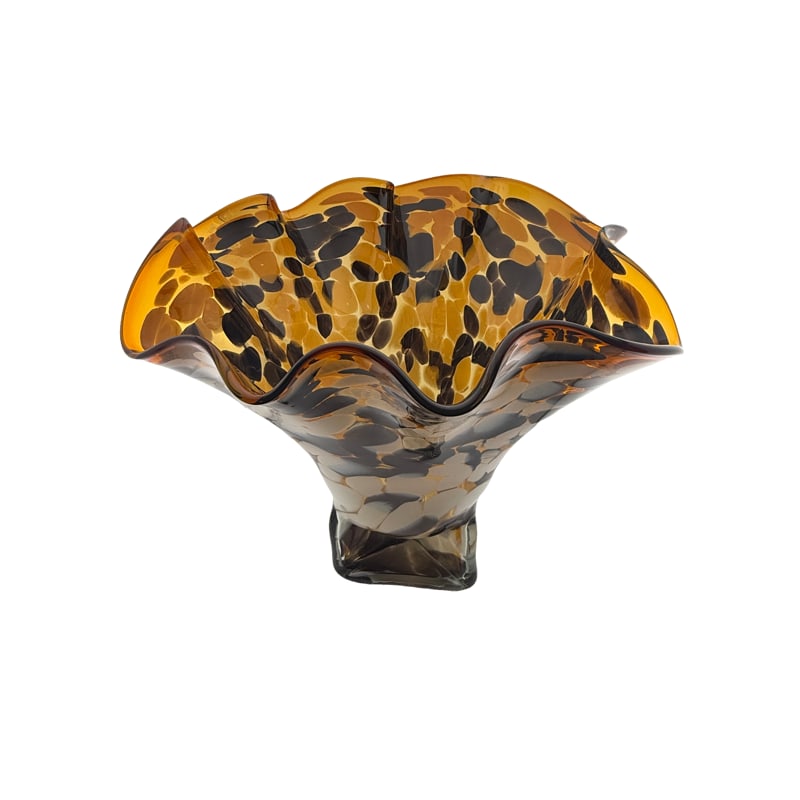 Beautiful Large Art Glass Vase: Beautiful Large Art Glass Vase From The Living Charleston Estate of Betsy Havens 12.5"H x 14"D **OUT OF HOUSE SHIPPING on this lot, we recommend Pak Mail 843-849-0310 info@charlestonshipping.com or Po