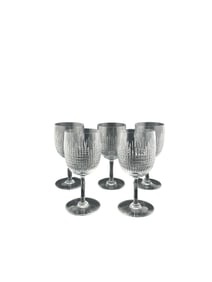 5 BACCARAT CRYSTAL NANCY CLARET WINE/WATER GLASS