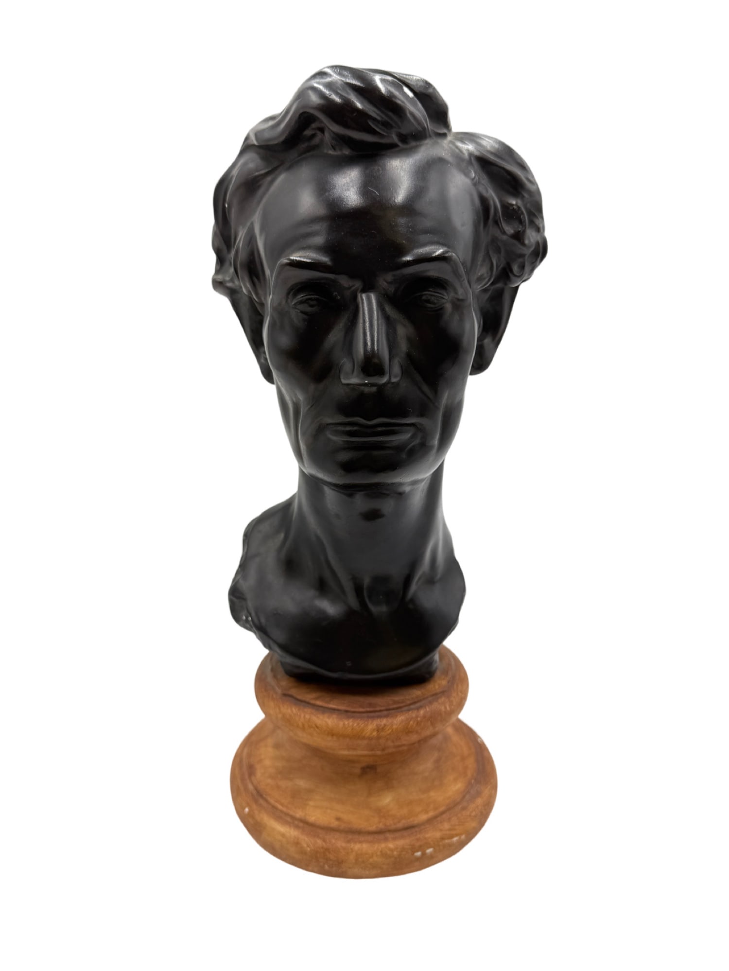 Abraham Lincoln Bust by Leonard Volk: Abraham Lincoln Bust by Leonard Volk 13.5"H x 5.5"W In house shipping within the US.