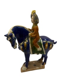 Antique Tang Dynasty Pottery Horse