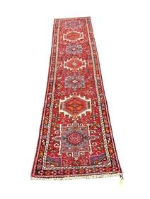 Vintage Tribal Geometric Runner Rug