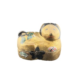 Animal Form Papier Mache Box - Handmade in Japan