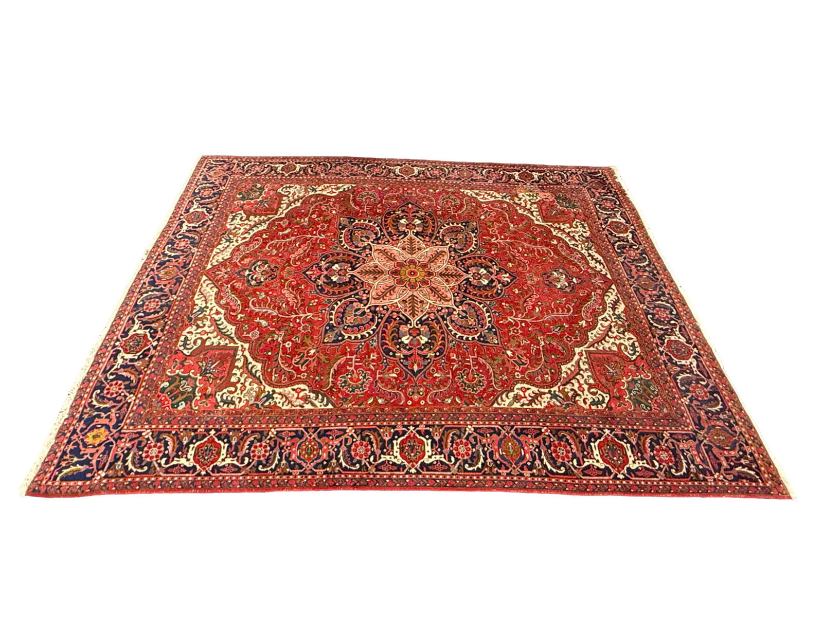 Vintage Geometric Persian Heriz Area Rug (1 of 5)