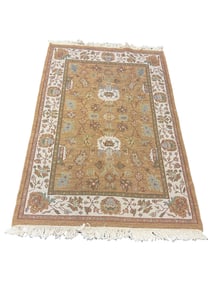 Gold/Beige Flatweave Rug