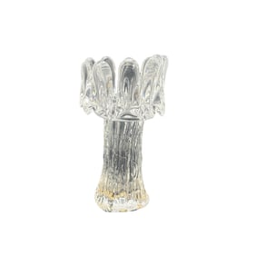 Kosta Boda Sunflower Ice Glass Candle Holder Scandinavian Art Glass