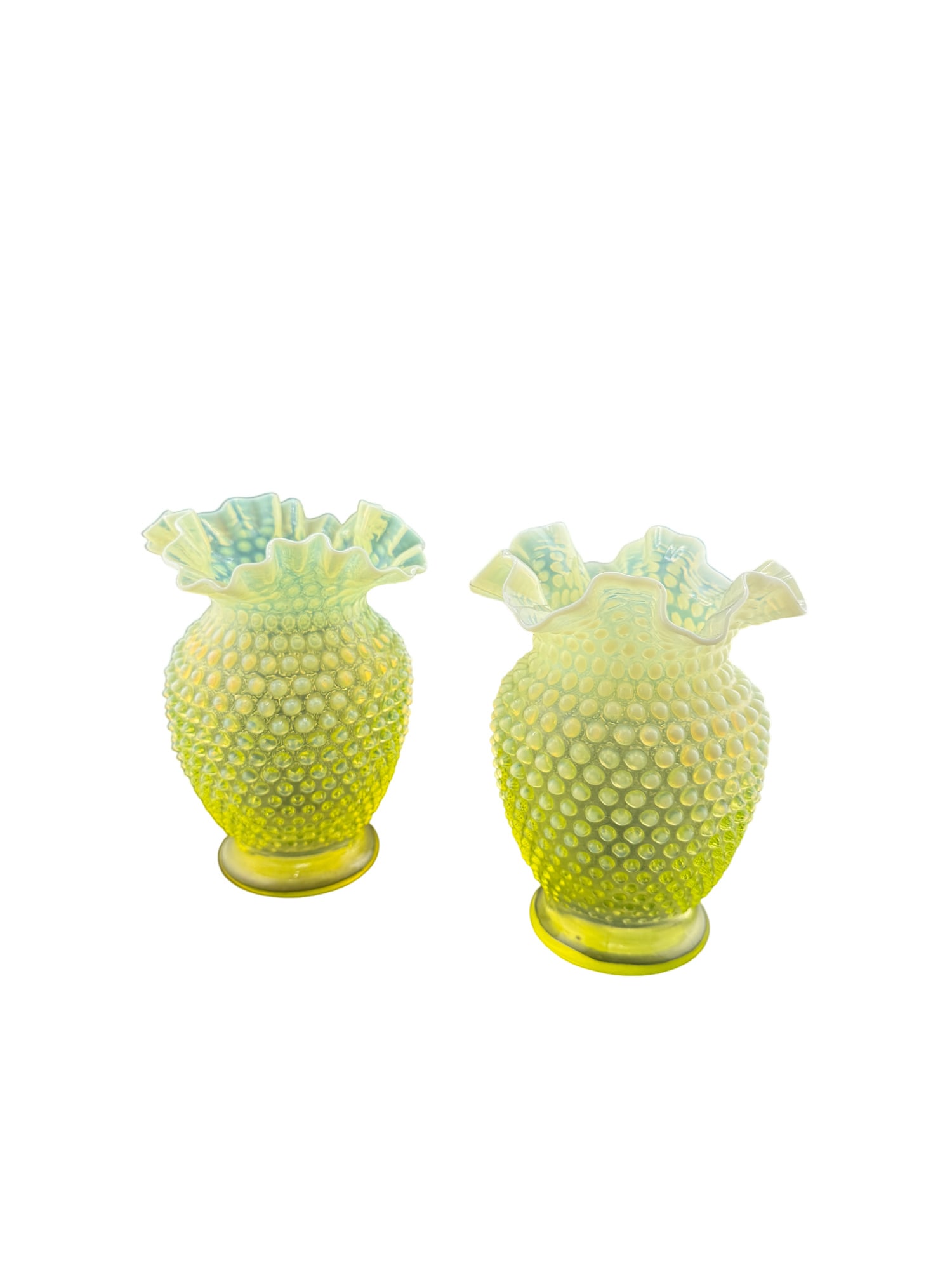 Set of 2 Fenton Hobnail Vases (1 of 5)