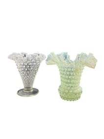 Set of 2 Fenton Glass Vases