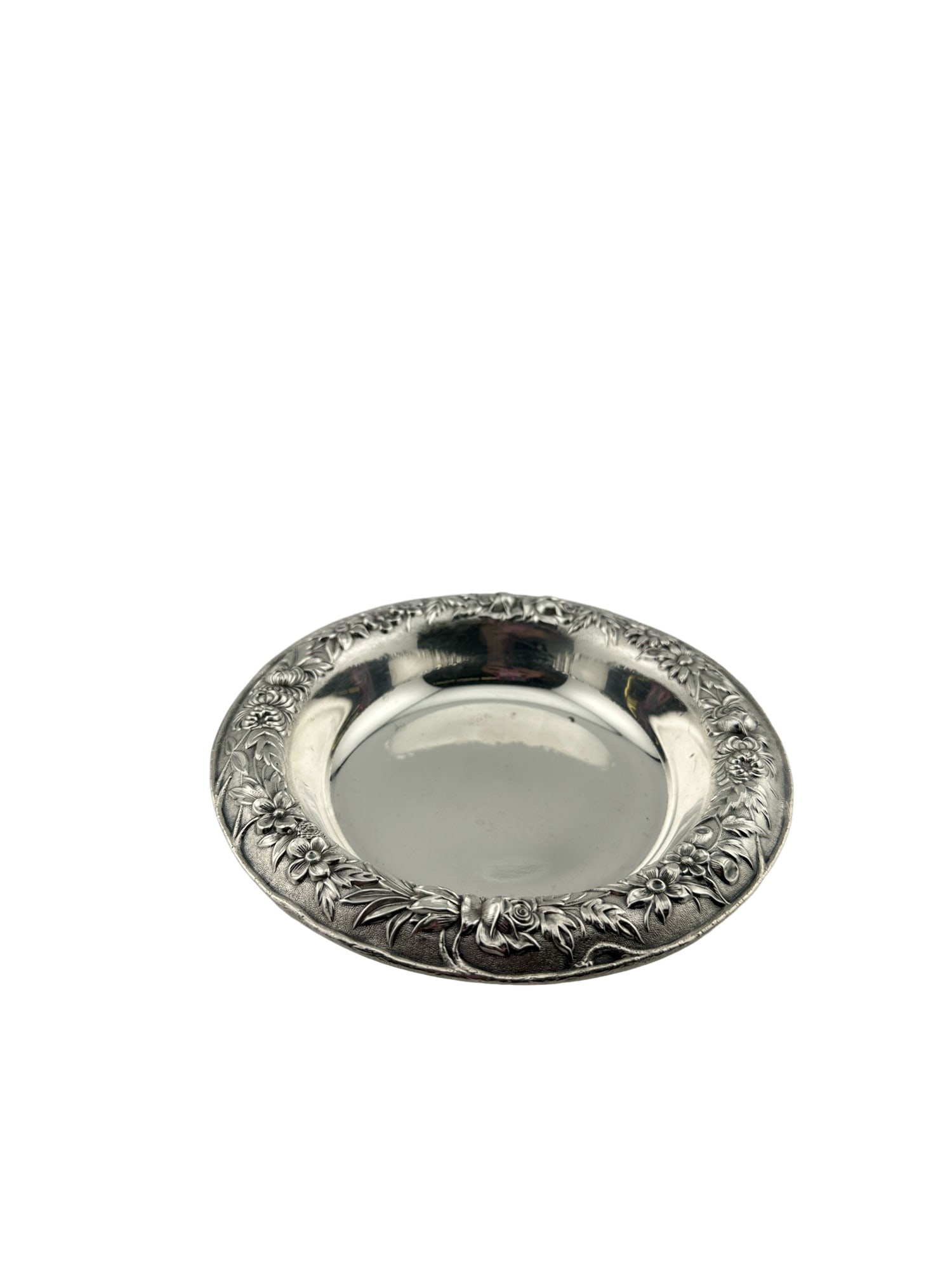 Stunning Kirk & Son Sterling Silver Repousse Candy Dish (1 of 4)