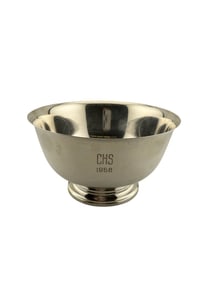 Paul Revere Reproduction International Sterling Silver Bowl Monogrammed Charleston