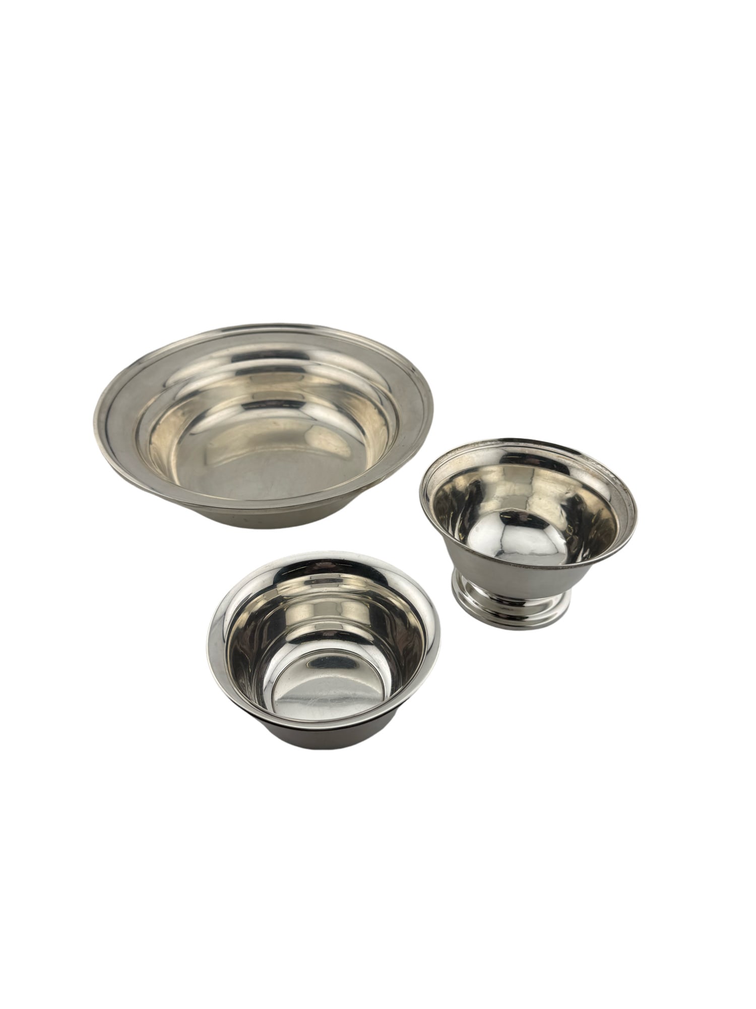 Set of Three Sterling Silver Bowls (1 of 14)