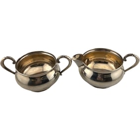 From Charleston Estate - Fisher Sterling Silver Sugar and Cream Bowl