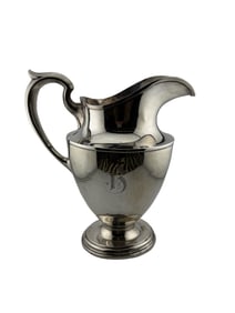 From Charleston Family Estate Monogrammed Schofield Sterling Silver Water Pitcher