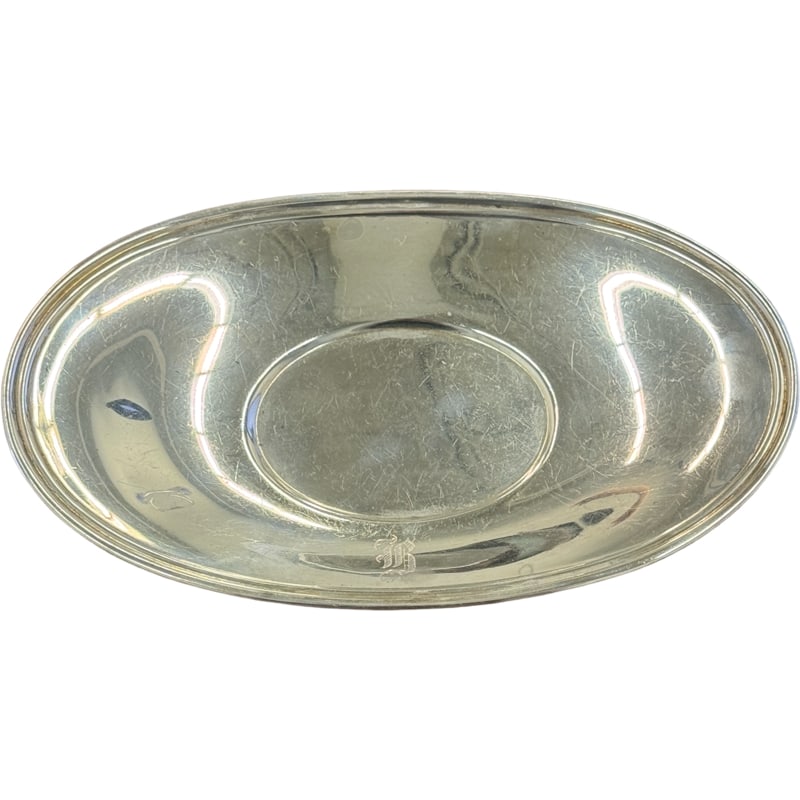 From Charleston Family Estate Lord Saybrook Sterling Silver Tray: From Charleston Family Estate Lord Saybrook Sterling Silver Tray. Belonging to Ann Bissell Baker wife of Archibald E. Baker, Sr. founder of Baker Sanitorium (later Baker Hospital) Measurements: 1"H x 