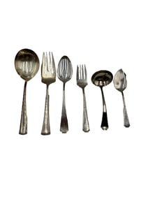 From Charleston Estate Mono Sterling Set of 6 Flatware Pieces - W.P Cart and Carrington Thomas Co