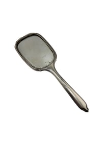From Charleston Family Estate - Monogrammed International Sterling Silver Hand Mirror