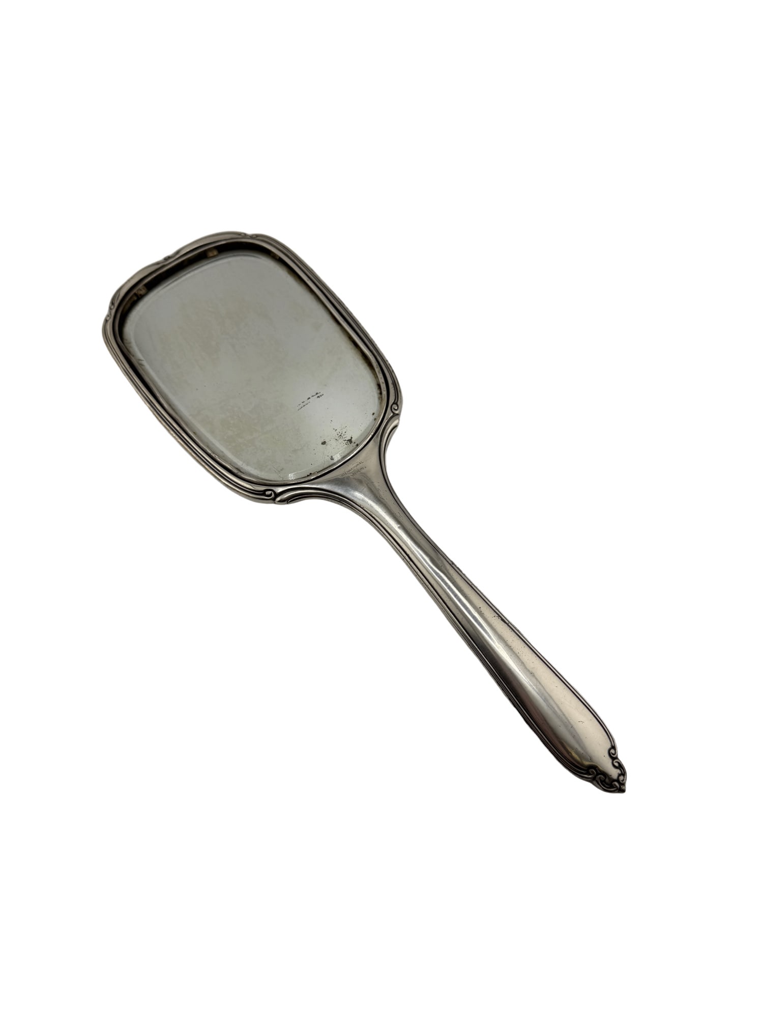 From Charleston Family Estate - Monogrammed International Sterling Silver Hand Mirror (1 of 6)