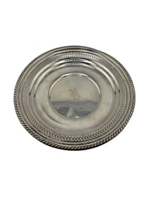 From Charleston Family Estate - Sterling Silver Monogrammed Pierced Bowl