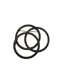 Marcasite Sterling Silver Judith Jack Circle Brooch