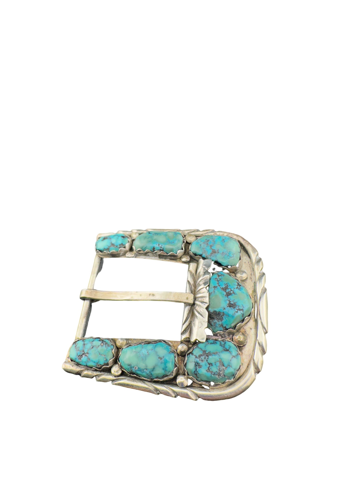 Vintage A. Penketewa Zuni sterling silver nugget cluster belt buckle: Vintage A. Penketewa Zuni sterling silver nugget cluster belt buckle 2"lx2"W in house within the us