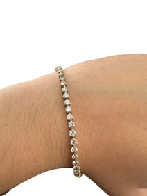 14k diamond tennis bracelet