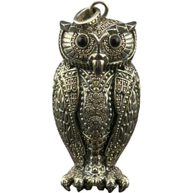 Designer Thomas Sabo Silver Pendant Mystic Guardian Owl Limited Edition