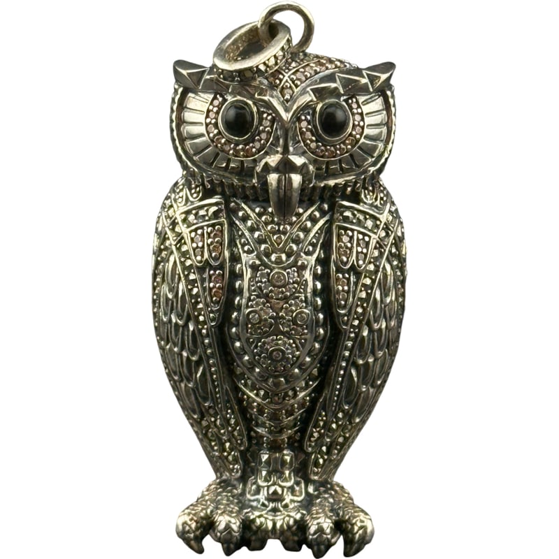 Designer Thomas Sabo Silver Pendant Mystic Guardian Owl Limited Edition (1 of 4)
