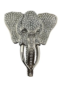 Valentino Crystal Elephant Brooch