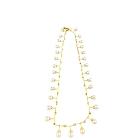 Noir Gold and Pearl Necklace