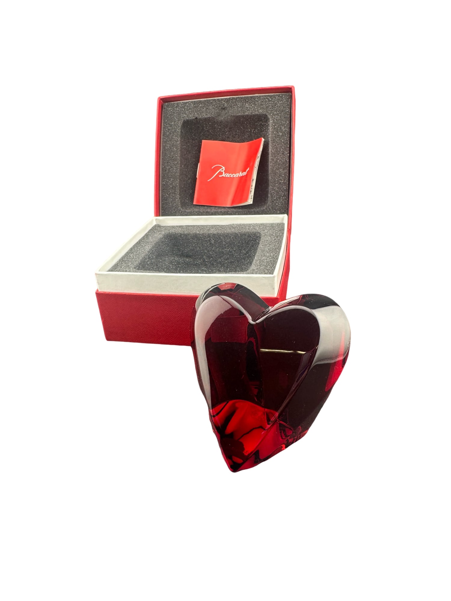 Baccarat Crystal Heart Paperweight (1 of 6)