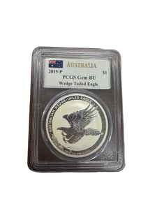 2015-P AUSTRALIA 999 SILVER WEDGE TAILED EAGLE