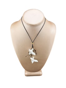 Porcelain Doves Branch Necklace